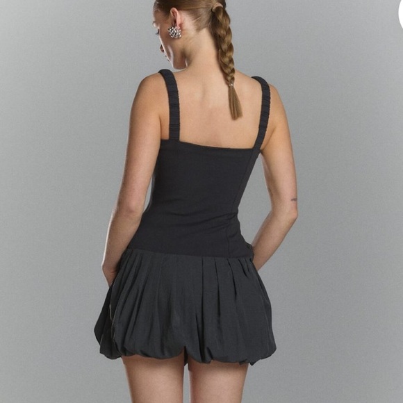 Chloris Mini Dress | CHARCOAL - Picture 3 of 5